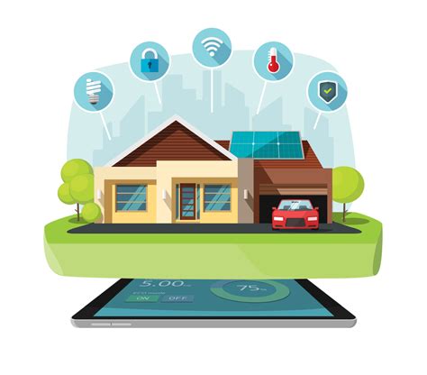 A smart home tablet showing controls