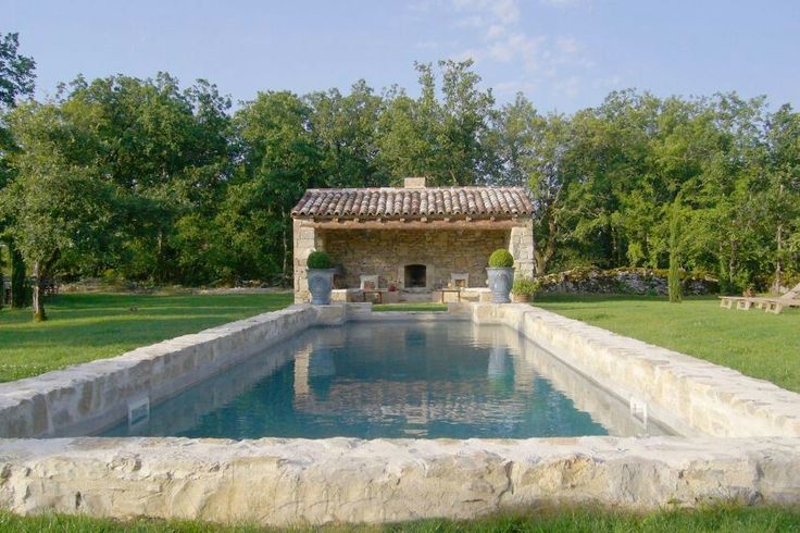 A newly renovated pool with modern design